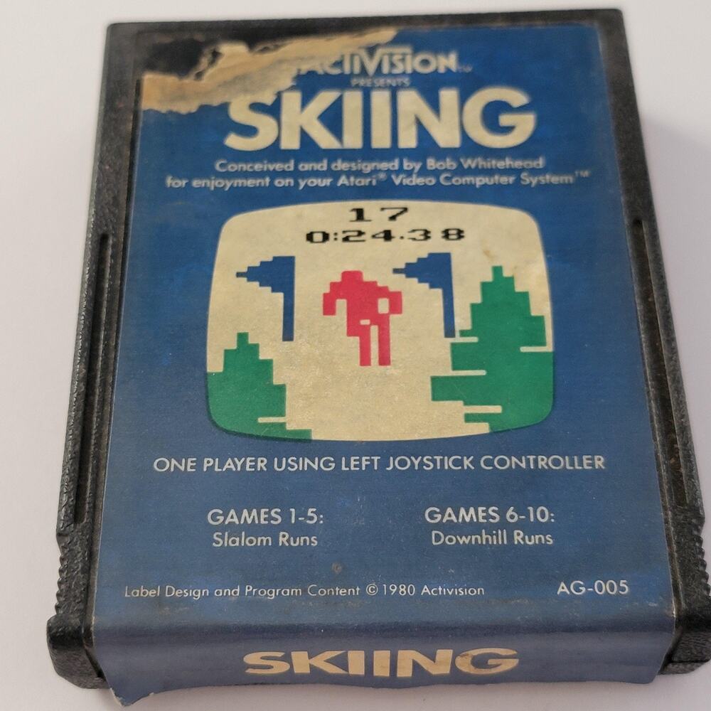 Skiing Atari 2600 Game Cartridge Only Activision 1980 NTSC-U/C Sports Retro